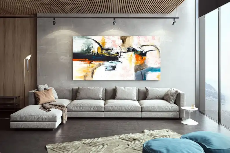 

Очень Большой Wall art Абстрактная живопись на холсте современного искусства оригинальный негабаритных алмазов картина большой картина масло...