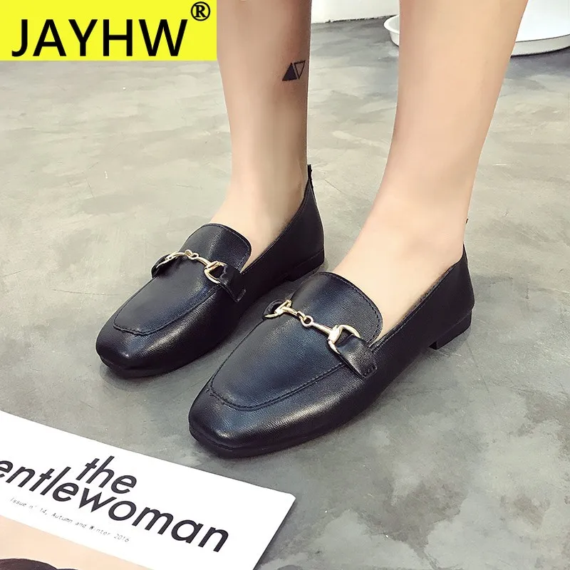 

Туфли JAYHW женские из натуральной кожи, Классические лоферы, мягкая подошва, плоская подошва, повседневная обувь, 2021