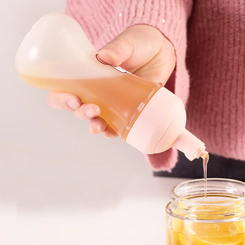 

Kitchen Multi-purpose Squeeze Sauce Bottle with Scale Salad Tomato Sauce Squeeze Sauce Bottle Seal Squeeze Jam Bottle