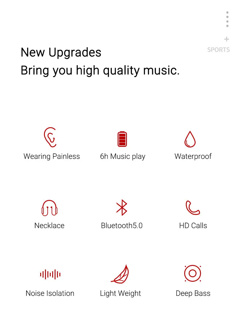Магнитные беспроводные наушники EARDECO, Bluetooth наушники, спортивные беспроводные наушники, Bluetooth гарнитура, наушники с микрофоном