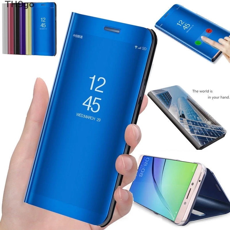 Ультра зеркальные чехлы-подставки для телефонов Samsung J3 Pro 2017 J4 J5 Prime J6 Plus 2018 J2 Core J7