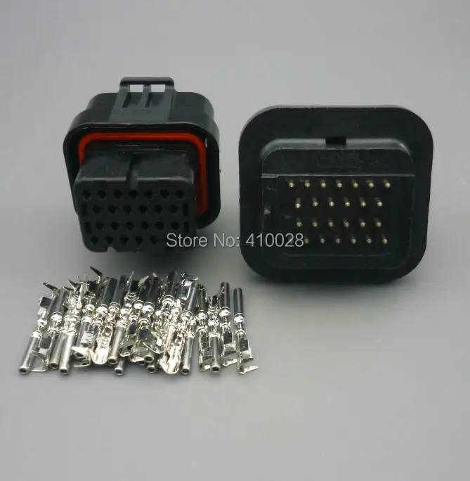 

shhworldsea 26 Pin electrical female male Straight PCB wire to board connector ECU plug 3-1437290-7 6437288-6 9-6437287-8