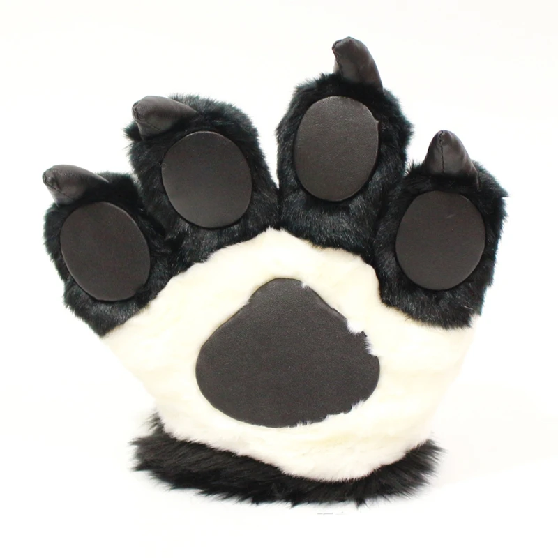 

Симпатичная имитация панды лапой плюшевая перчатки в виде пушистых животных мягкая игрушка Косплей рукавицы Q1QA