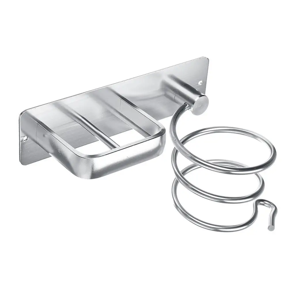 Spiral Wall Mounted Hair Dryer Storage Organizer Rack Holder Hanger Using in Bathroom Salon Stylist Tool Drier dryer rack | Обустройство