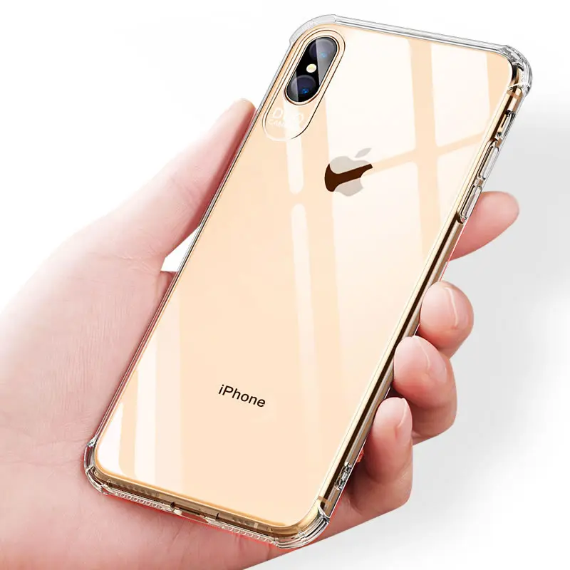 Transparent Silicone Phone Case For iPhone 11 Pro Max X XR XS 8 7 6 6S Plus 5 5S 6D Sound Shockproof Protection Back Cover | Мобильные