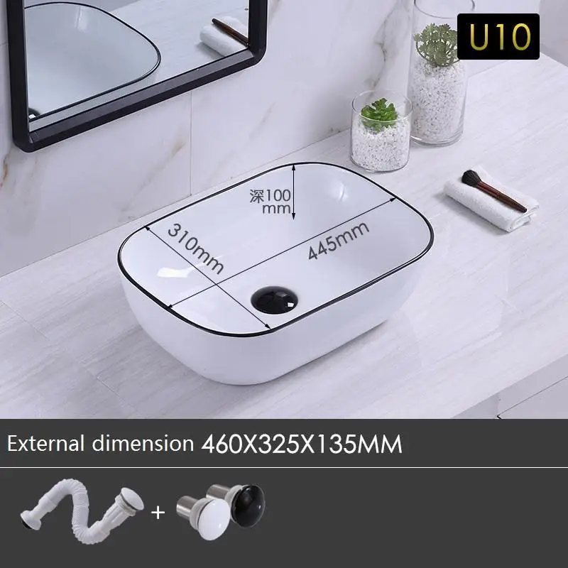 Lavagem Wastafel Mano миска для ванной комнаты Lavabo Pia Cuba Banheiro раковина для ванной комнаты - Цвет: MODEL S