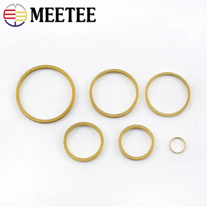 Meetee 200 шт 8 мм 50 в наборе 18/20/23/25 латунь хомут с круглым воротником для мальчиков и