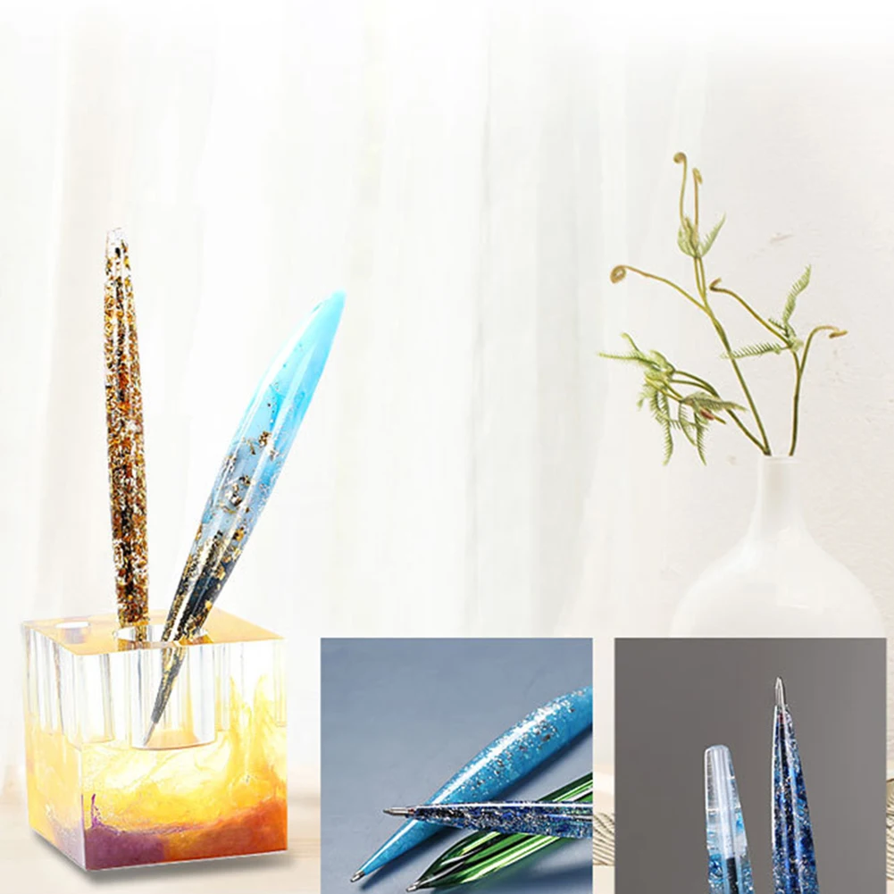 Прозрачный держатель для ручки 1 шт. форма шариковой из смолы силиконовые формы