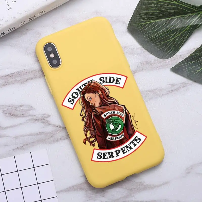 

Riverdale TV series Phone Case Candy Color for iPhone 6 7 8 11 12 s mini pro X XS XR MAX Plus
