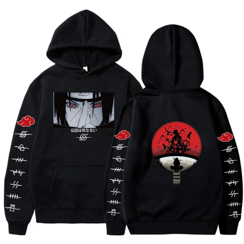 

Men's Hoodie Japanese Anime Hoodies Men Women Streetwear Pullover Harajuku Black Hoodie Sweatshirt Tops Sudaderas Sweat Homme