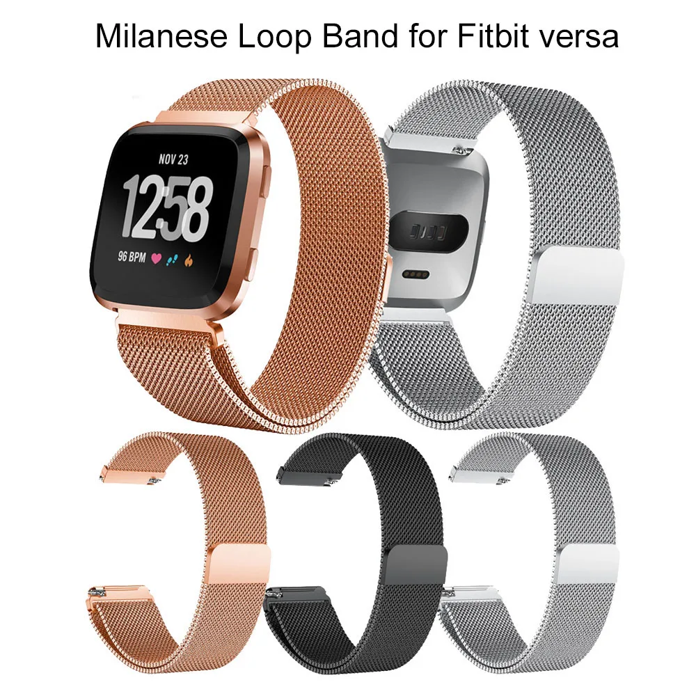 Магнитный металлический ремешок Milanese Loop для женщин и мужчин браслет из