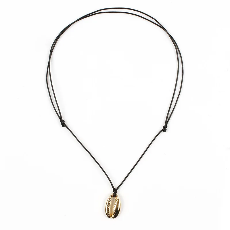 Простой цепочка веревка ручной работы ожерелье для женщин модные золотые Цвет