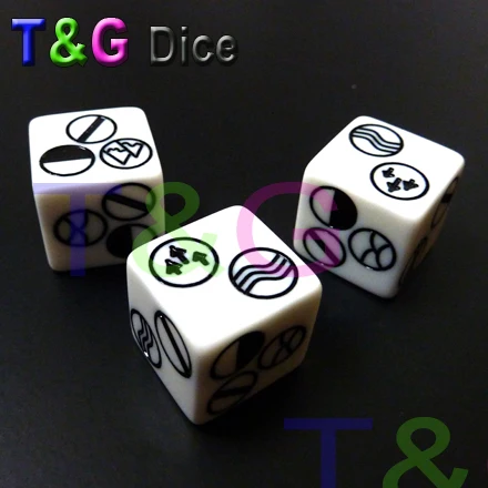 T &amp G Customize Высокое качество пользовательские кости/штампы 16 мм D6 кости для