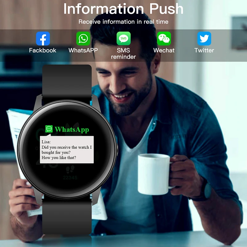 

New 2021 GPS Sport Modes Band Smartwatch for women Men Luxury Fitness tracker Heart rate monitor IP68 waterproof Women's watches