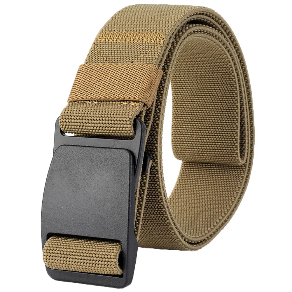 Новый мужской эластичный пояс невидимый Повседневный веб-ремень быстросъемная