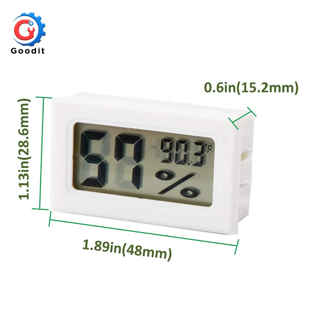 Mini Digital LCD Indoor Convenient Temperature Sensor Humidity Meter Thermometer Hygrometer Gauge indoor outdoor | Инструменты