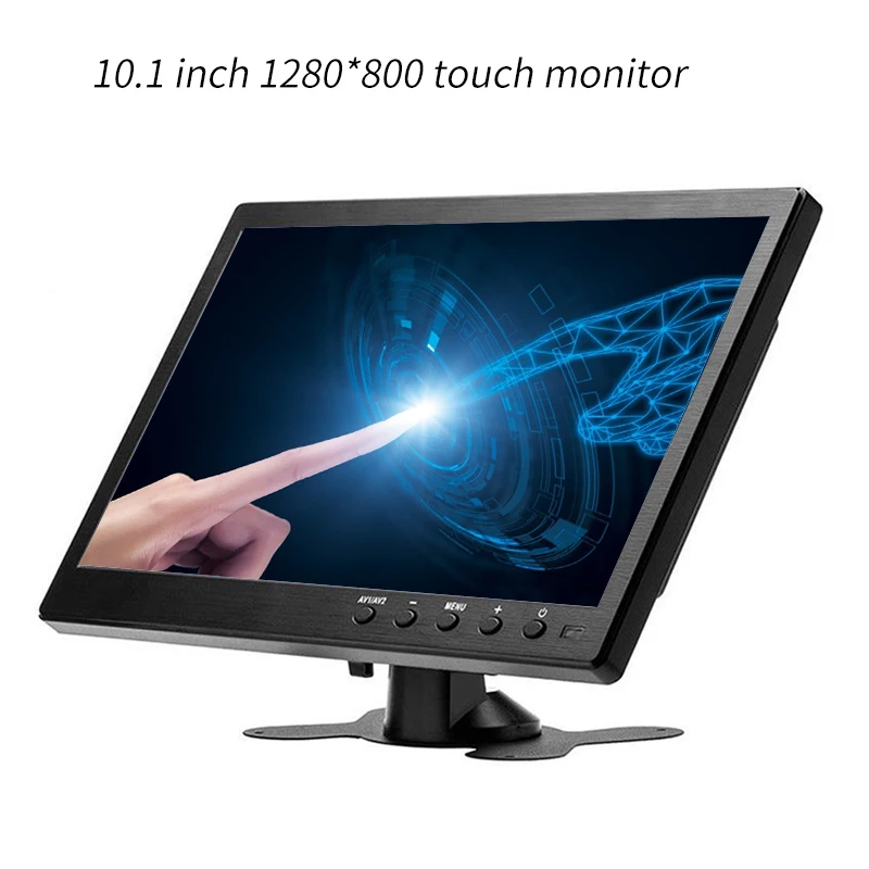 10 1 дюймовый сенсорный HD монитор ПК 1280*800 ЖК дисплей с BNC/AV/VGA/HDMI/USB/динамиком