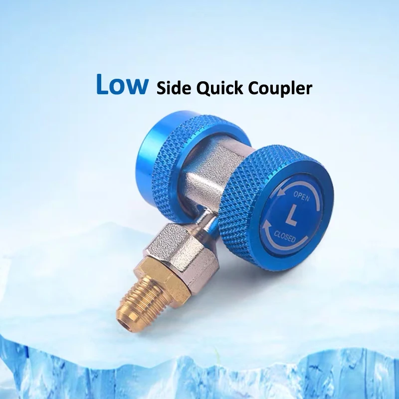 R134A Высокий Низкий быстроразъемный соединитель адаптеры Тип AC манометр Авто