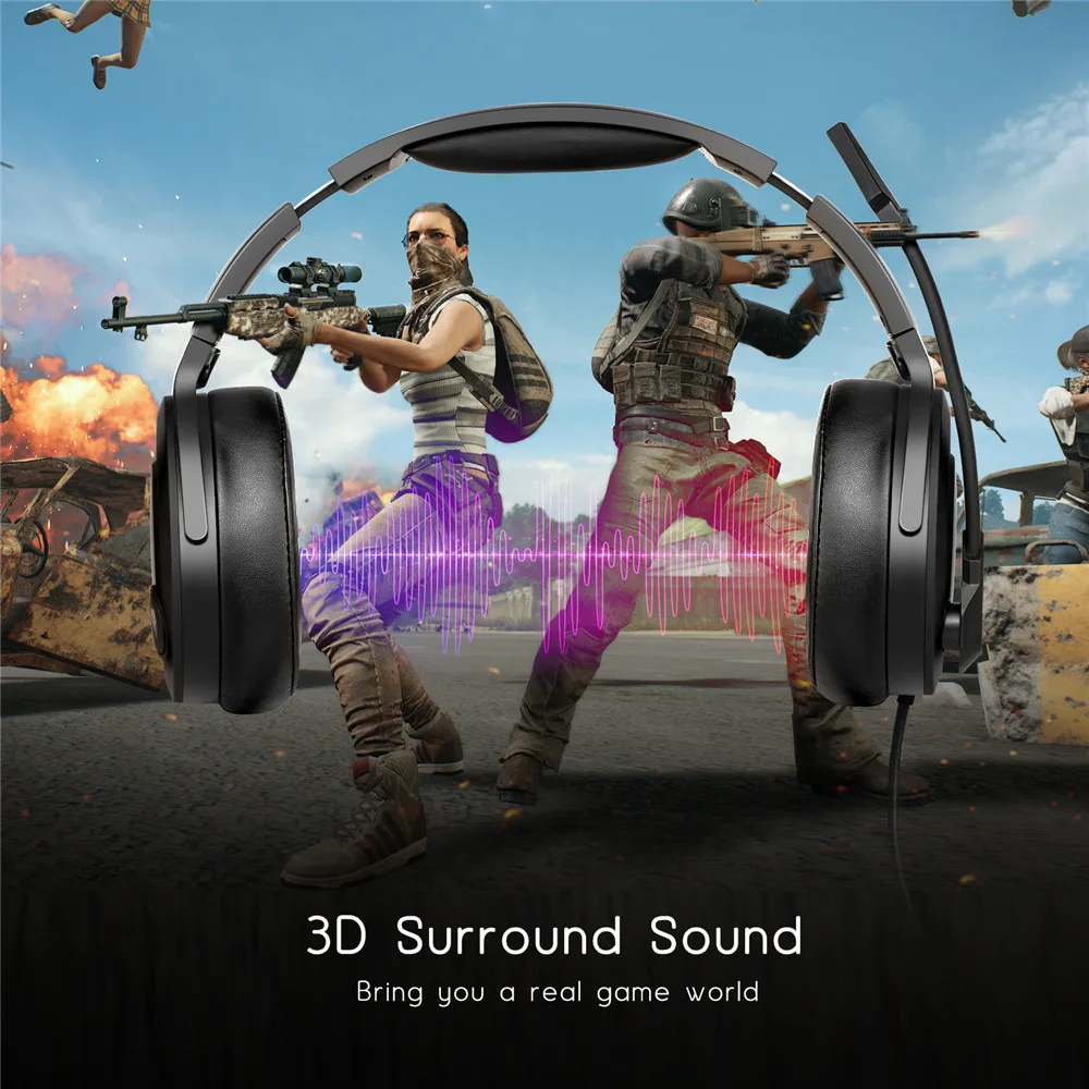 

Игровая гарнитура Wolf Bowen N115 с usb-интерфейсом, игровая специальная гарнитура, Интегрированная Гарнитура