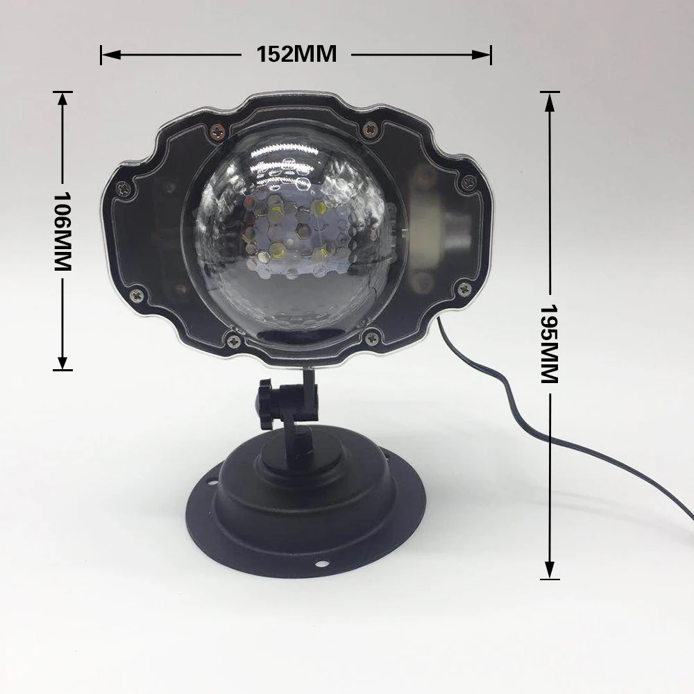 Рождественский лазерный светильник в виде снежинки проектор снегопада уличный