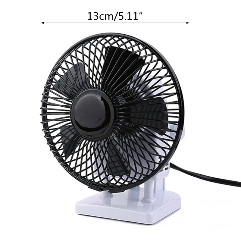 

EU Plug AC 220V 2 Gears 13W Table Fan Air Cooling Small Desktop Fan for Office