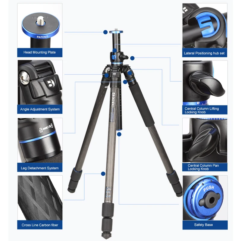 Профессиональный Штатив BENRO GC257T 1 58 кг штатив для видеокамеры Dslr видеоштатив SLR