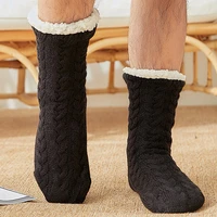 house slippers man soft crochet shoes for men 2021 winter sock slippers with sole plush warm male slippers home size 6 11