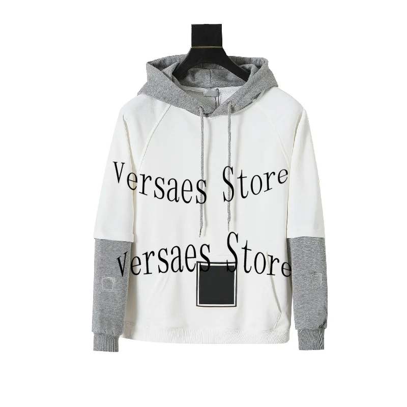 

Iuxury design fashion stitching embroidered sweater women's sweater high-end quality Hooded Sweater spring and autumn Pullover