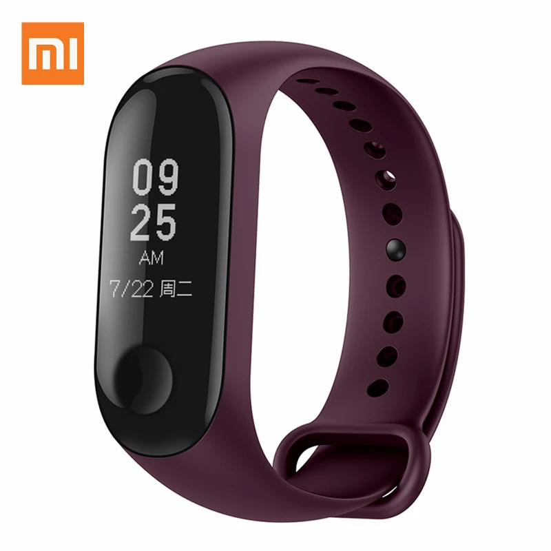 Оригинальный ремешок на запястье Xiaomi Mi Band 4 5 ТПУ Черный Оранжевый Розовый Синий
