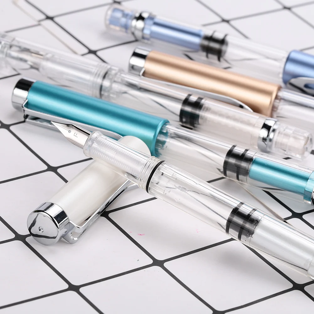 Ручка перьевая прозрачная 9 цветов 3008/0 5 мм|Перьевые ручки| |