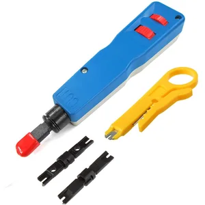 punch down impact toolblade network wire punch down installation cut tools for rj45 jack cable cord wire stripper free global shipping