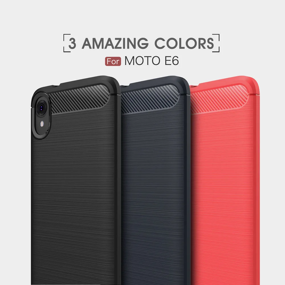 Чехол из углеродного волокна 5.45For Moto E6 чехол для Motorola E 6th Gen телефона лента на