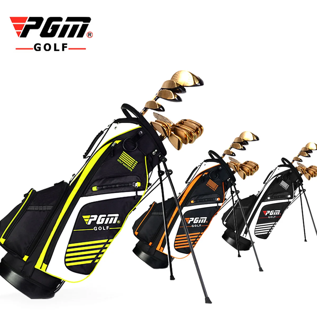 PGM 90*28CM Portable Golf Stand Bag Golf Bags with Stand 14 Sockets Multi Outdoor Sport Pockets Standard Bag with Shoulder Strap