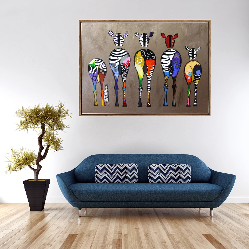

Abstract Paintings Colourful Deer Animals Pictures Canvas Painting Oil Painting Wall Picture Poster Modern Art Decor Home