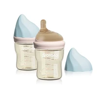 ppsu baby bottles newborn anti colic wide neck off centered bottles nipples breast milk bottles for toddlers 6oz180ml