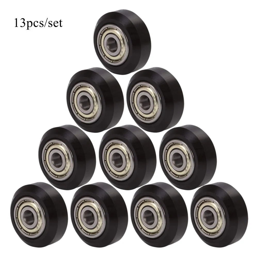 13pcs/set Plastic POM Wheel with 625zz Idler Pulley Gear Passive Round/V-Slot for Creality 10 / 10s /10 V2 Ender 3 | Компьютеры и офис