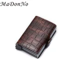 Мужские кошельки с защитой от кражи, тонкие кожаные смарт-кошельки в стиле ретро с отделением для карт, мужские Волшебные тонкие кошельки, Прямая поставка