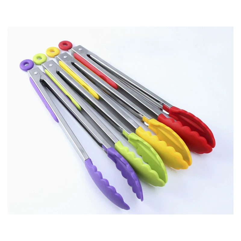 

Food Grade Silicone Food Folder Kitchen Restaurant for Food Bread Fruit Vegetables Tongs Accessories Salad Serving BBQ Tools