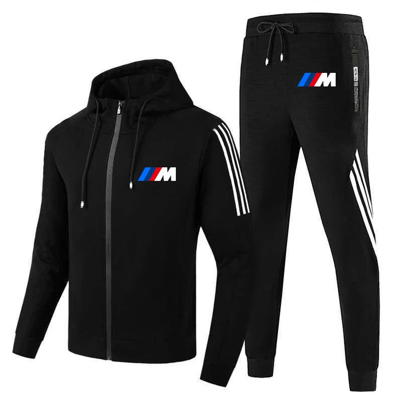 

Men's Hoodie suit, sportswear, zipper casual sportswear, two piece sportswear, spring and autumn, 2021