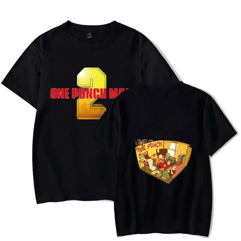 Футболка с аниме One Punch Man модная Винтажная футболка в стиле хип-хоп для мужчин и