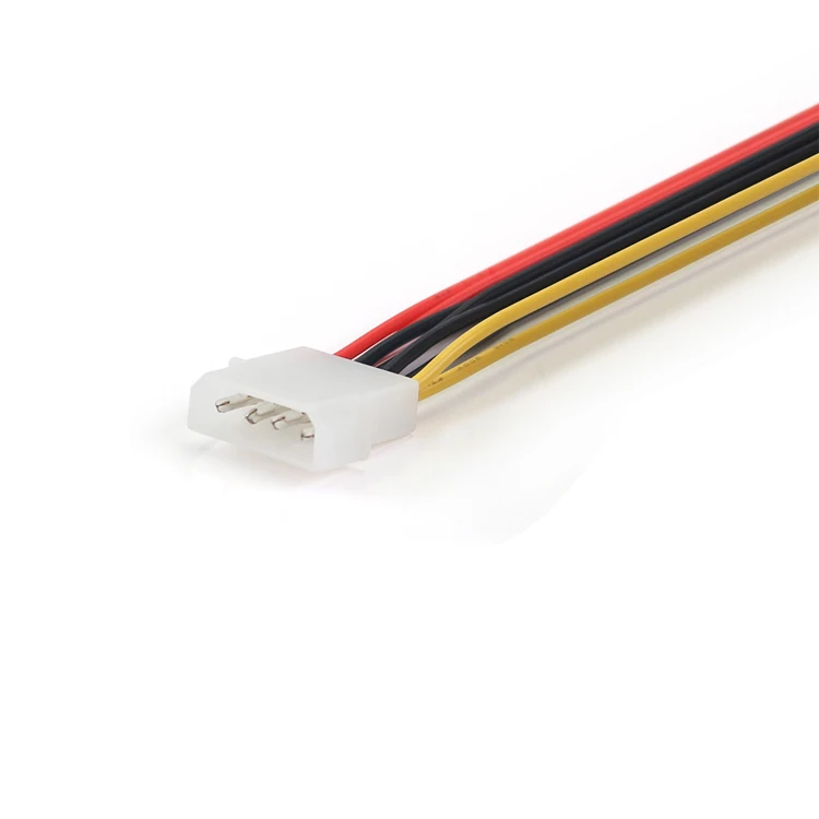 Кабель-переходник для жесткого диска 10 шт./лот SATA 4 контакта IDE Molex на 2 15 контактов -