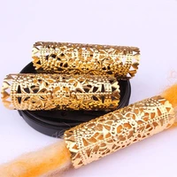 5pcs gold hair dread braids dreadlock beads adjustable cuff clip round vintage hair ring fashion styling accessories tools