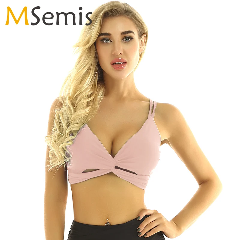 Женский бюстгальтер для йоги спортзала тренировок фитнеса Топы Одежда танцев с