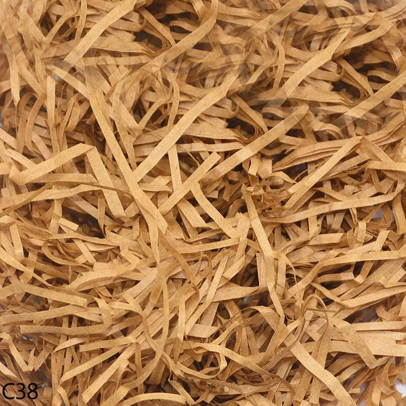 C38 50/100 г бумажная рафия измельченный DIY Подарочная коробка наполнение Crinkle бумага конфетти Свадебная подарочная коробка Заполненные украшения 8 - Цвет: C38