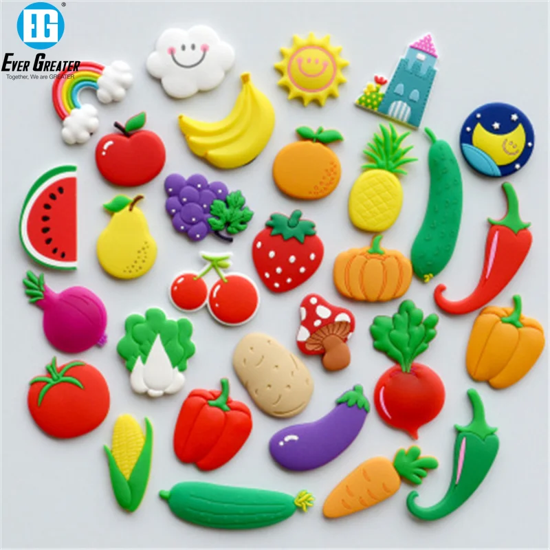 

Пользовательский 3D логотип мягкая резина PVC декоративный магнит для холодильника