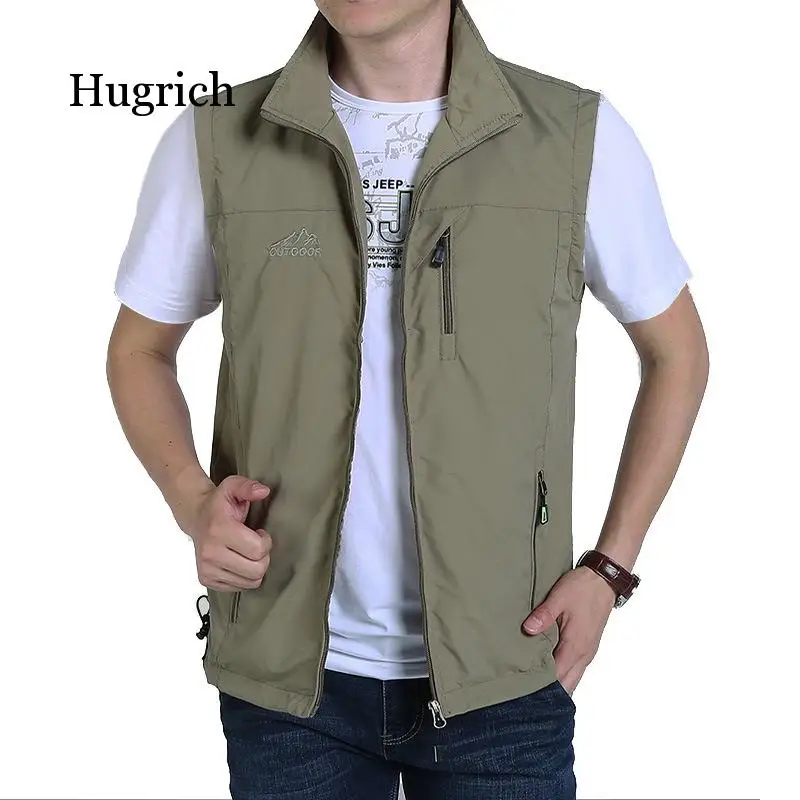 

Casual Vest Men Quick Dry Photographer Tactical Sleeveless Coat Summer Outdoor Travels Lightweight Breathable Waistcoat Vest
