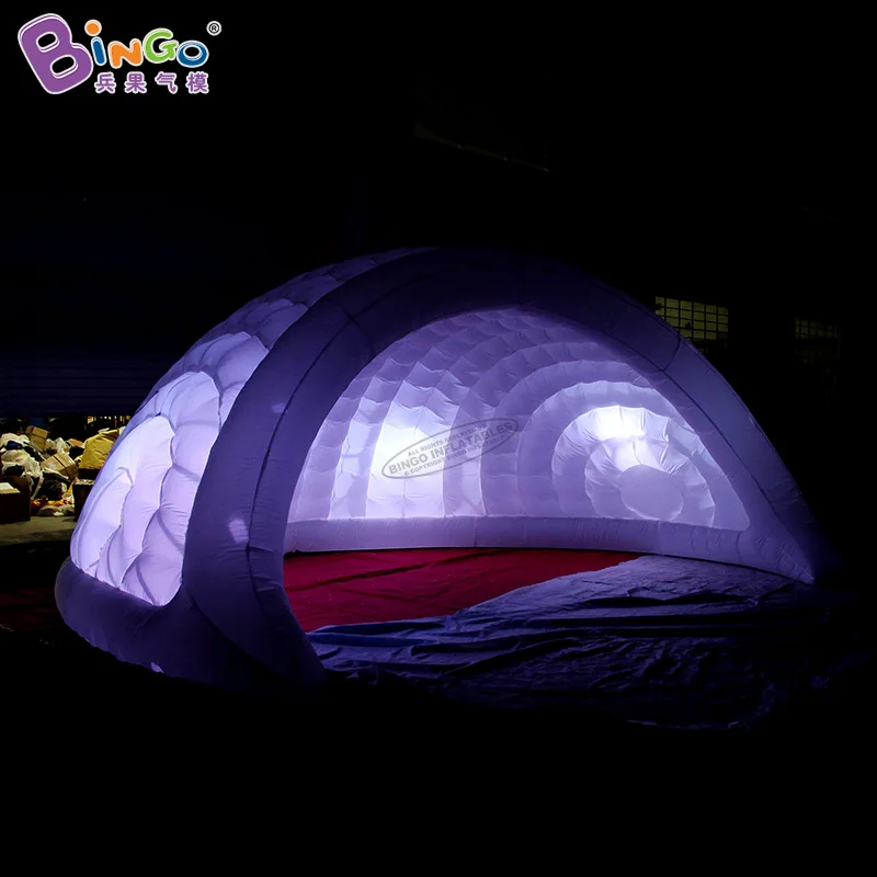 Бесплатная доставка 5 м светодиодный освещение надувная купольная палатка