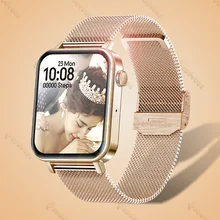 2021 New Women Smart Watch Bluetooth Call Heart Rate Blood Pressure Blood Oxygen Measurement Men Smart Bracelet For Android IOS