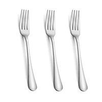 3pcs kitchen tableware cutlery set silver cutlery set stainless steel luxury dinnerware fork spoon knife western dinner spoons