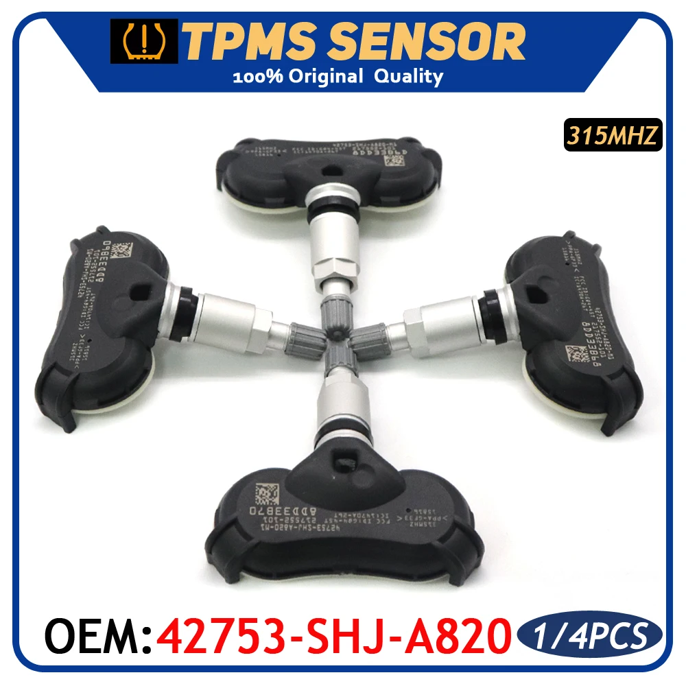 

Автомобильный TPMS датчик давления в шинах 42753-SHJ-A820, подходит для Honda Ridgeline Odyssey Element 315 МГц 42753-SHJ-A820-M1